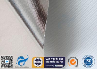China 0.43mm Heat Reflective Fiberglass Fabric Aluminium Foil Laminated Fiber Glass Cloth for sale