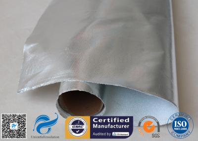 China Silver Aluminium Foil Laminated Fiberglass Fabric Pipe Insulation 0.9mm for sale