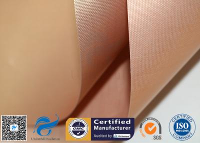 China Non Stick Copper PTFE Coated Fiberglass Fabric PTFE BBQ Silicone Mat Food Grade for sale