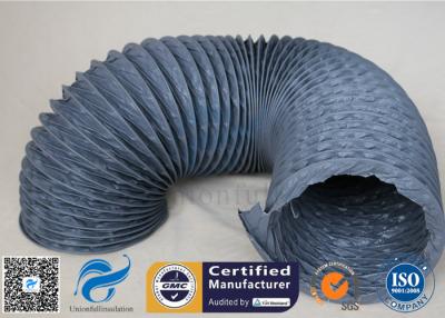 China Flexible PVC Coated Fiberglass Fabric Air Duct , PVC Fiber Glass Hose for sale