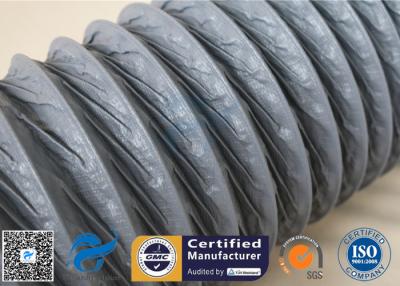 China 10M PVC Coated Fiberglass Fabric HVAC Flexible Air Ducting 150MM Diameter for sale