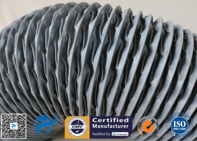 China PVC Coated Glass Fibre Flexible Air Ducting 200MM Diameter 5 Meters 260℃ for sale