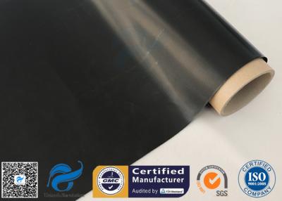 China Black Coated Fiberglass Fabric Food Grade PTFE Coating Glass Fiber Cloth for sale