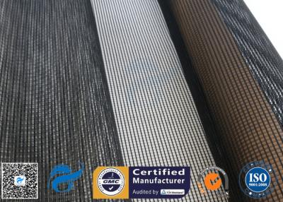 China 4x4MM PTFE Coated Fiberglass Mesh Fabric 17OZ Black Drying Textile Conveyor Belt for sale