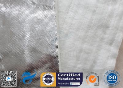 China Manta de aislamiento de cristal de calor de la estera E de la aguja de la fibra de vidrio del papel de aluminio los 25MM 800℃ en venta