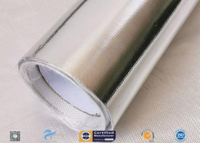 China Light / Heat Reflective 300℃ Aluminium Foil Fiberglass Fabric For Pipe Insulation for sale