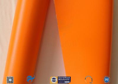 Chine tissu enduit de silicone orange de fibre de verre de matériaux d'isolation 470gsm thermique à vendre