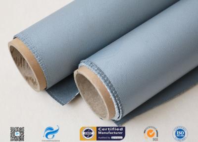 China Thermal Insulation Materials 31OZ 0.85MM Grey Silicone Coated Fiberglass Fabric for sale