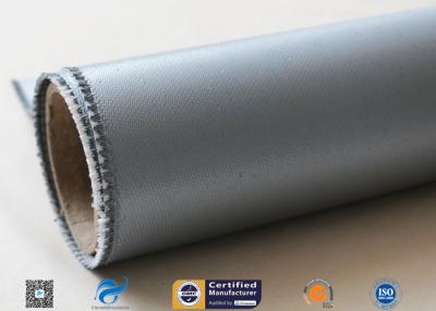China 900Gsm 0.9mm Silicone Coated Fiberglass Fabric , Heat Resistant Silicone Coated Glass Cloth for sale