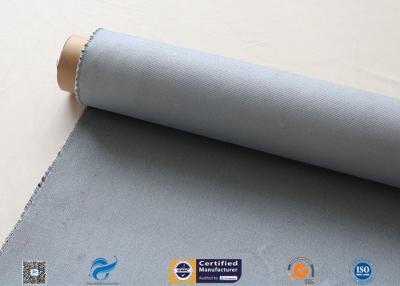 China Grey Silicone Coated Glass Fabric 1500gsm Two Side Coated Glass Fiber Cloth for sale