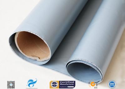 China 360GSM Plain weaving silicone coated fiberglass cloth For Hot Air Tunnel Curtain for sale