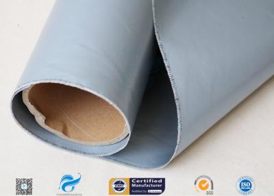 China 300g Grey Silicone Coated Fiberglass Fabric / Cloth For Welding Splash Shield for sale