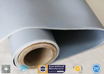 China Fireblanket E-glass Gray Color Silicone Coated Fiberglass Fabric 80/80g 260℃ for sale