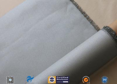 China 3732 paño revestido de la fibra de vidrio de la PU del gris de 15oz 0.5m m para la cortina de soldadura en venta