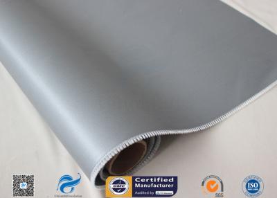 China 0.5mm Rubber Silicone Coated Fiberglass Fabric Fire Blanket Fiber Glass Cloth for sale