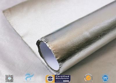 China Heat Reflect Aluminium Foil Silver Coated Fabric For Industry 0.85mm Thickness for sale