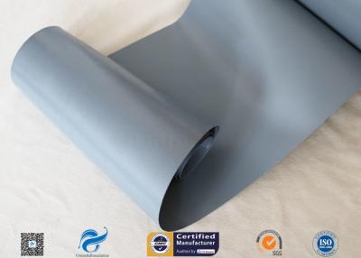 China Waterproof 7628 0.25mm Grey PVC Woven Fabric Coated Fiberglass Fabric 20cm Width for sale