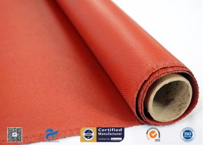 China Insulation Fireproof Silicone Coated Glass Fabric , Silicone Impregnated Fabric for sale