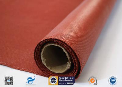 China Heat Resistance Fiberglass Fabric Roll / Silicone Coated Fiberglass Fire Protection Cloth for sale