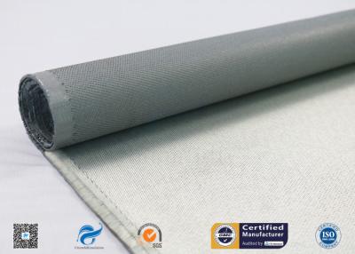 China One Side Silicone Coated Glass Cloth , 100g E Glass Silicone Coated Polyester Fabric for sale