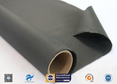 China 0.45mm High Temperature Black Silicone Coated Fiberglass Cloth Insulation Material for sale