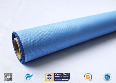China High Performance 18oz Blue Silicone Coated E-Glass Fiberglass Fabric for sale