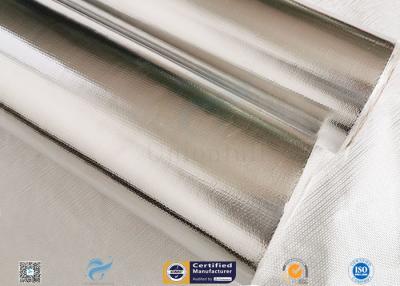 China 7/14/18μ Heat Sealing Aluminium Foil Backed Fiberglass Fabric Satin Weave for sale