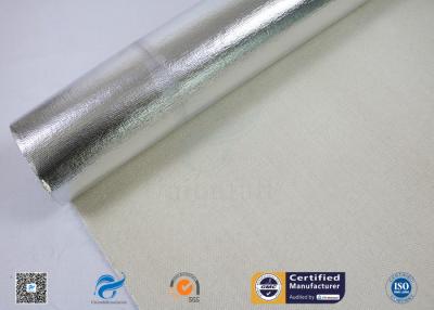 China 0.45 Mm Aluminum Foil Laminated Fiberglass Fabric For Fireproof for sale