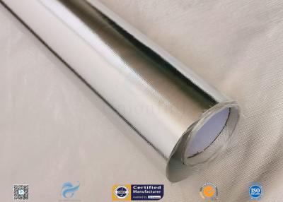 China Laminated Aluminium Foil Fiberglass Cloth 97% Heat Reflect 300℃ Non Combustible for sale