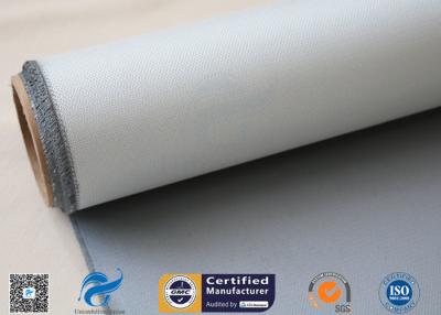 China Fire Curtain E Glass Fabric With Silicone Coated Non Stick 15oz Gray Color for sale