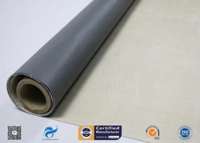 China 580g Grey PTFE Coated Fiberglass Fabric Heat Insulation Materials for sale