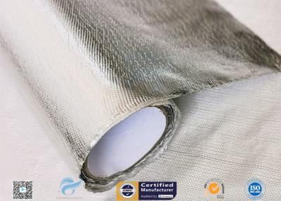 China Hose Silver Heat Resistant Fabric / Aluminum Foil Fiberglass Composite Fabric for sale