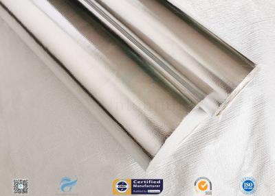 China Moisture Proof 450g Durable Aluminium Foil Fiberglass Fabric Silver Laminated for sale
