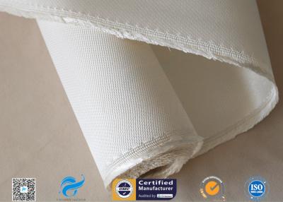 China Ablation Resistance 1.3mm White Color 12HS Satin Weave 1250g High Silica Cloth for sale