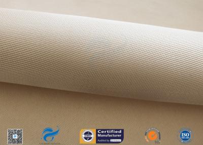 China Armadura de satén altamente a prueba de calor del paño de la silicona de la tela 0.7m m Brown de la silicona 900℃ alta en venta