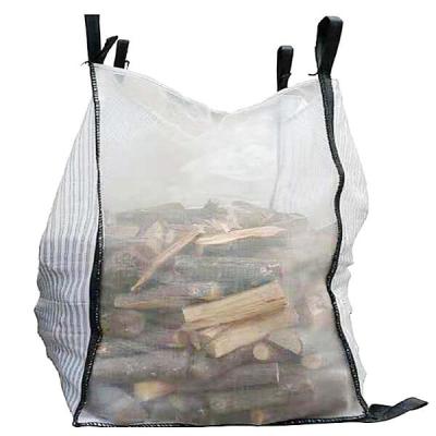 China Large Firewood  Breathable Bulk Bags Used For Packing Bulk Bag Ventilated for sale