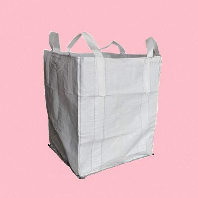China Cross Corner Loop PP Woven Jumbo Big Jumbo Bag For Package Sand Garbage for sale