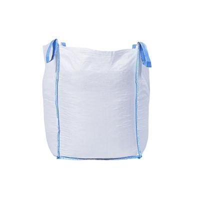 China Cement Mink Pattern FIBC Bulk Bag Iron Handle 100% Virgin PP Breathable en venta