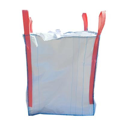 China Side Seam Loop Container Bag Loading Powdered Product White for sale