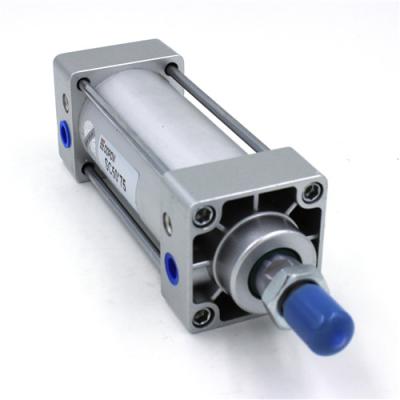 China DOPOW Silver Aluminum Air Cylinders Double Acting Standard Pneumatic Cylinder for sale