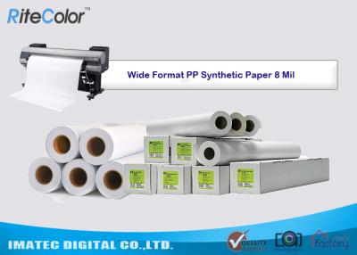 China Tear Resistance PP Synthetic Paper 8 Mil Water - Based Matte Polypropylene Film for sale