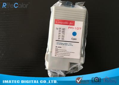 China Klares Farbquerformat schwärzt kompatible 130 ml PFI 107 für Drucker Canons IPF770 IPF780 mit Tinte zu verkaufen