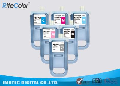 China Pigment Compatible 700 ML Ink Cartridge For Canon PFI - 706 , iPF8400 / 9400 Ink for sale