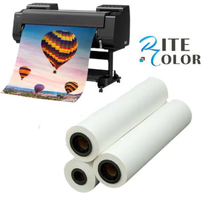 China Large Format Satin Microporous Resin Coated Inkjet Photo Paper Roll 260g for sale