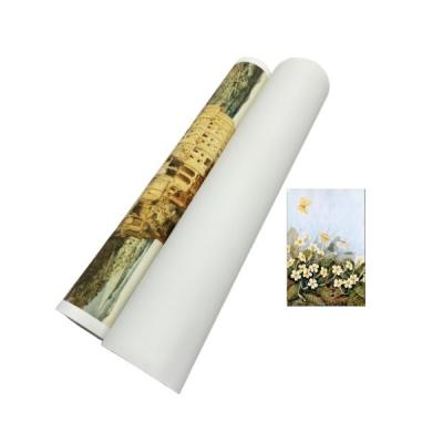 China Waterproof 260g Matte Art Polyester Inkjet Canvas Roll For Printing for sale