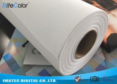 China Wide Format Digital Inkjet Cotton Canvas 320gsm / Printable Canvas Roll for sale