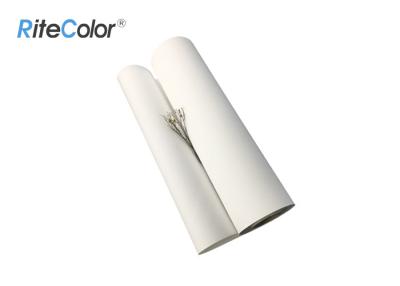 China 320g Inkjet White Polyester Fabric Roll / Art Print Canvas With Eco Solvent Inks for sale