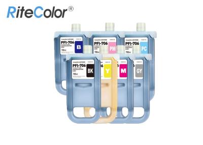 China Canon IPF Printer Large Format Ink 700ML Compatible / Refilled PFI 706 Inkjet Ink Cartridge for sale