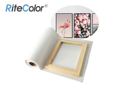 China Large Format Polyester Canvas Rolls Aqueous Blank Matte Inkjet Printing for sale