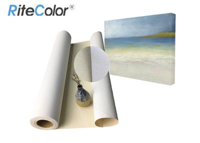 China Water Based Inkjet Printable Canvas / 100% Cotton Art Canvas Rolls Matte Surface for sale
